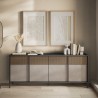 Buffet moderne salon cuisine 4 portes 206x40x86cm Solna Offre