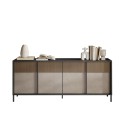 Buffet Moderne pour Salon Cuisine 4 Portes 206x40x86cm Solna Choix