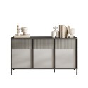 Buffet moderne en bois pour salon ou cuisine 156x40x86cm 3 portes Pitea Choix