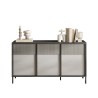 Buffet moderne en bois pour salon ou cuisine 156x40x86cm 3 portes Pitea Choix