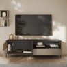 Meuble TV moderne sur pied 205x40x44cm 2 portes tiroir Jahn Caractéristiques