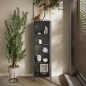 Vitrine moderne pour séjour, 2 étagères, 55x40x203 cm Winona Caractéristiques