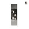 Vitrine moderne pour séjour, 2 étagères, 55x40x203 cm Winona Promotion