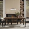 Table de salle à manger moderne 190x90cm bois pieds en fer Monsul Offre