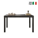 Table de salle à manger cuisine 140x90 cm en bois moderne pieds en fer Sartel Réductions
