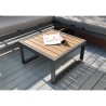 Salon de jardin canapé d'angle extérieur 5 places table basse Eysha Remises