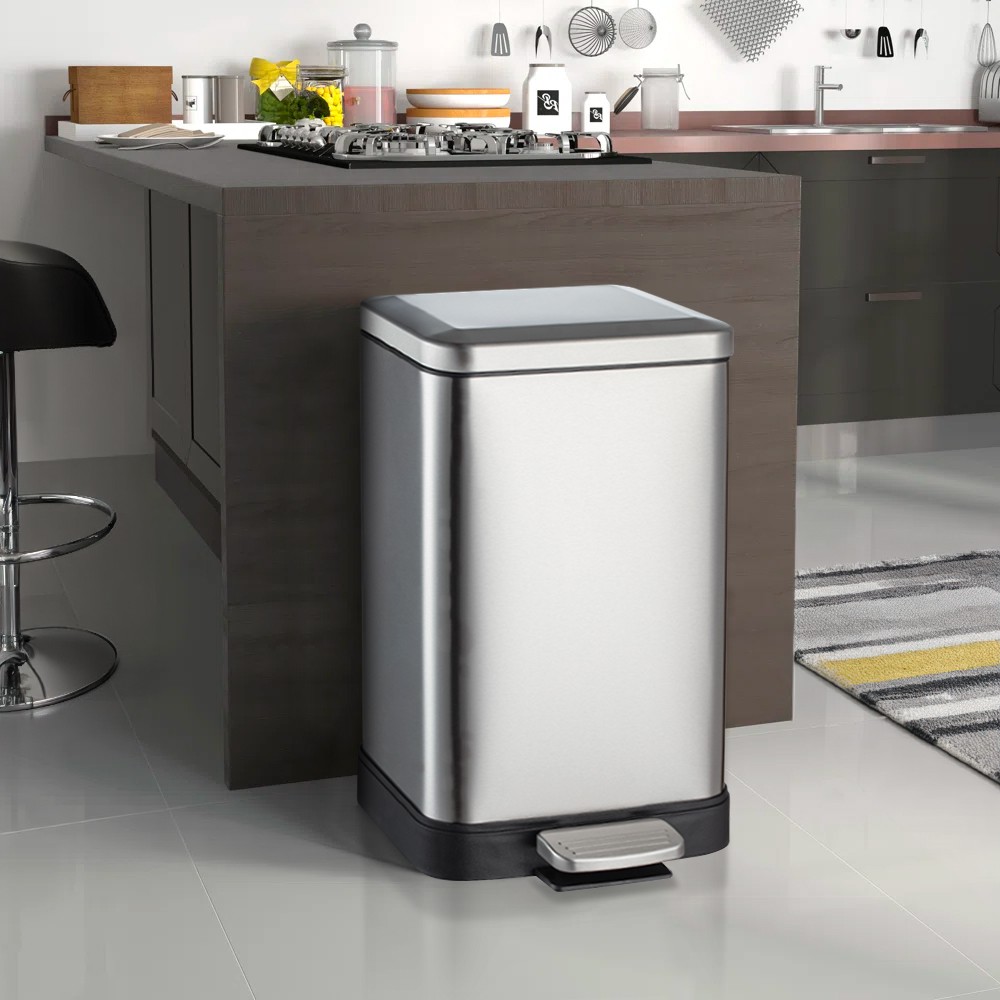 Poubelle de Cuisine à pédale Acier  Capacité 30 L design Kleen