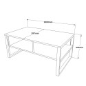 Table basse de café 100x60cm bois métal style industriel Maupin Catalogue
