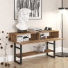 Console d'entrée en bois métal style industriel 2 tiroirs Etage Réductions