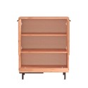 Buffet cuisine multifonction meuble chaussures 3 portes bois Thaon 