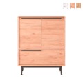 Buffet cuisine multifonction meuble chaussures 3 portes bois Thaon Promotion