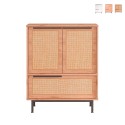 Buffet cuisine multifonction meuble chaussures 3 portes bois Thaon Vente