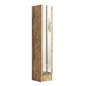 Armoire à chaussures en bois porte miroir 3 étagères 36x36x180cm Torge Vente