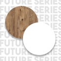 Meuble TV 3 portes + table basse blanche en bois design moderne Award Choix