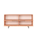 Buffet Salon Cuisine Meuble en Bois 4 Portes Effet Rattan Dhunnan Réductions