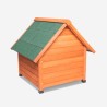Niche extérieure en bois pour chiens de petite taille 72x76x73cm Buddy Réductions