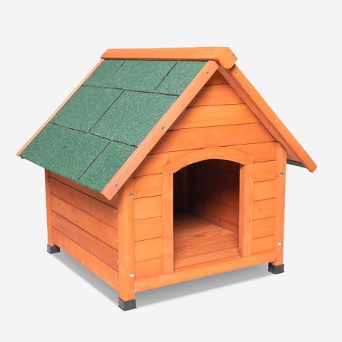 Niche pour chiens en bois maison pour extérieur taille moyenne 85x101x85 Linus Promotion