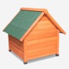 Niche extérieure en bois pour chiens moyens et grands 96x112x102 Laika Réductions