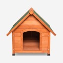 Niche extérieure en bois pour chiens moyens et grands 96x112x102 Laika Offre
