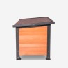 Niche extérieure en bois pour chiens moyens et grands 104x69x70 Lessie Réductions