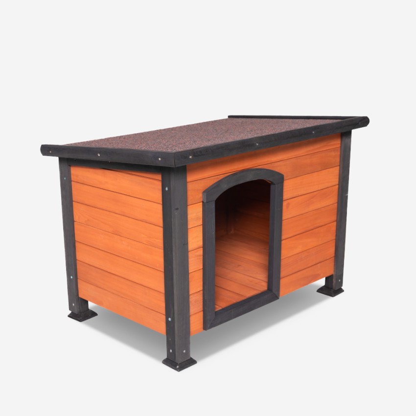 Niche pour chiens d'extérieur en bois taille grande 116x84x84cm Nicky Promotion Niche pour chiens d'extérieur en bois taille grande 116x84x84cm Nicky Promotion