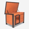 Niche en bois pour chien de grande taille 127x95x95 extérieur Nebbia Offre