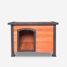 Niche extérieure en bois pour chiens moyens et grands 104x69x70 Lessie Remises