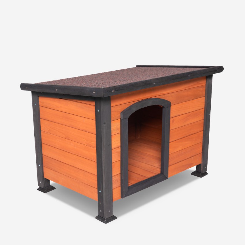 Niche en bois pour chien de grande taille 127x95x95 extérieur Nebbia Promotion Niche en bois pour chien de grande taille 127x95x95 extérieur Nebbia Promotion