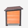 Niche en bois pour chien de grande taille 127x95x95 extérieur Nebbia Réductions
