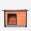 Niche en bois pour chien de grande taille 127x95x95 extérieur Nebbia Remises