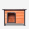 Niche en bois pour chien de grande taille 127x95x95 extérieur Nebbia Remises