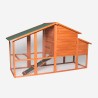 Poulailler de jardin en bois pour poules 198x75x116 Ciky Catalogue