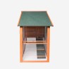 Poulailler de jardin en bois pour poules 198x75x116 Ciky Choix