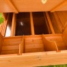 Poulailler en bois surélevé de jardin poules 370x174x172 Hegg Modèle