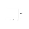 Miroir de salle de bain rectangulaire 60x80cm rétroéclairé lumières led Strokkur M Réductions