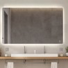 Miroir salle de bain 130x80cm design rétroéclairé lumières led Strokkur XXL Promotion