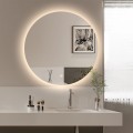 Miroir de salle de bain rond lumières LED 60cm rétroéclairé Rotorua M Promotion