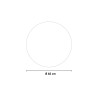 Miroir de salle de bain rond lumières LED 60cm rétroéclairé Rotorua M Réductions