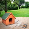 Niche extérieure en bois pour chiens de petite taille 72x76x73cm Buddy Vente