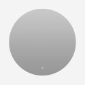 Miroir de salle de bains rond LED 80cm rétroéclairé Rotorua XL Vente
