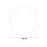 Miroir salle de bain led rond 80cm rétroéclairé cadre noir Smidmur XL Remises