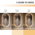 Miroir de salle de bain led ovale 50x100cm design rétroéclairé Konughs L Remises