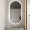Miroir ovale salle de bain rétroéclairé led 60x100cm moderne Konughs XL Promotion