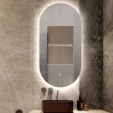 Miroir ovale salle de bain rétroéclairé led 60x100cm moderne Konughs XL Offre