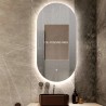 Miroir ovale salle de bain rétroéclairé led 60x100cm moderne Konughs XL Offre