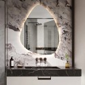 Miroir salle de bain rétroéclairé 60x80cm led design moderne Vmidur L Promotion