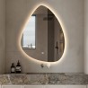 Miroir de salle de bains rétroéclairé 60x80cm design à goutte Vmidur L Offre