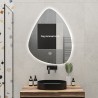 Miroir de salle de bains rétroéclairé 60x80cm design à goutte Vmidur L Remises