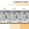 Miroir salle de bain rétroéclairé 60x80cm led design moderne Vmidur L Réductions