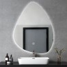 Miroir salle de bain rétroéclairé led design en goutte 70x90cm Vmidur XL Offre